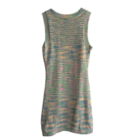 Beige Botany Women’s Crewneck Sleeveless Pastel Marled Sweater Dress size Medium - Picture 5 of 5